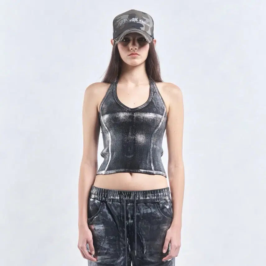 [BUNJANG] 2000 Archives Halterneck Top / 2000아카이브스 홀터넥 탑