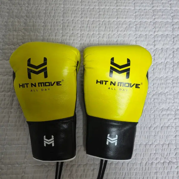 [BUNJANG] Hit & Move Boxing Gloves Yellow Black / 히트앤무브 복싱 글러브 옐로우 블랙