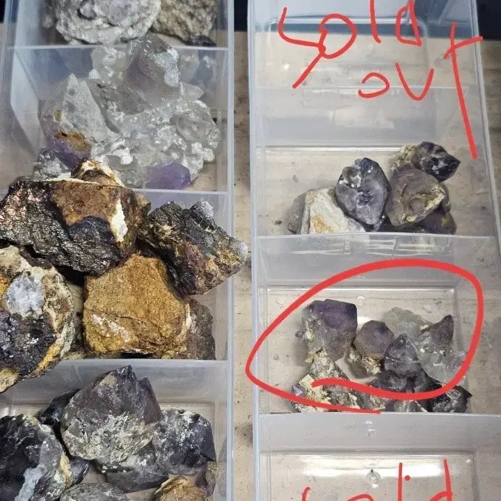 [BUNJANG] Beginner's Amethyst Geode Specimen Set / 입문용 천연 언양자수정 원석 표본 세트 판매합니다