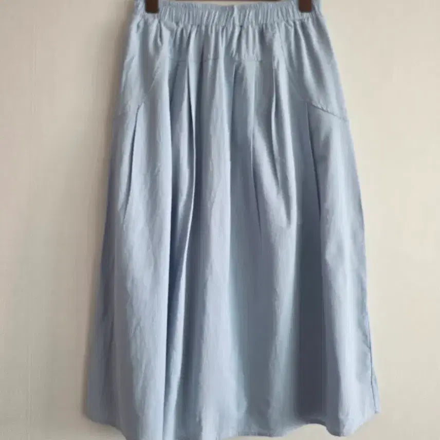 [BUNJANG] Light Blue Long Skirt / 하늘색 롱 스커트