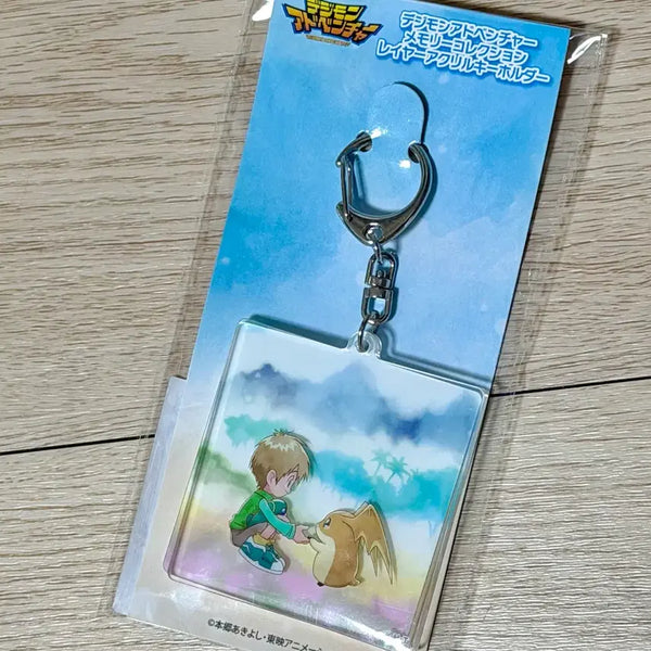 [BUNJANG] Digimon Memory Collection Acrylic Keyring - Rika & Patamon / 디지몬 메모리 컬렉션 아크릴 키링 - 리키 파닥몬