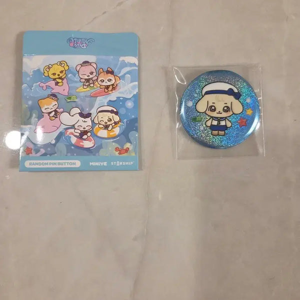 [BUNJANG] IVE MINI VEV Random Pin Button Badge An Yu Jin / 아이브 미니브 팝업 랜덤 핀버튼 뱃지 강안지 안유진 미개봉