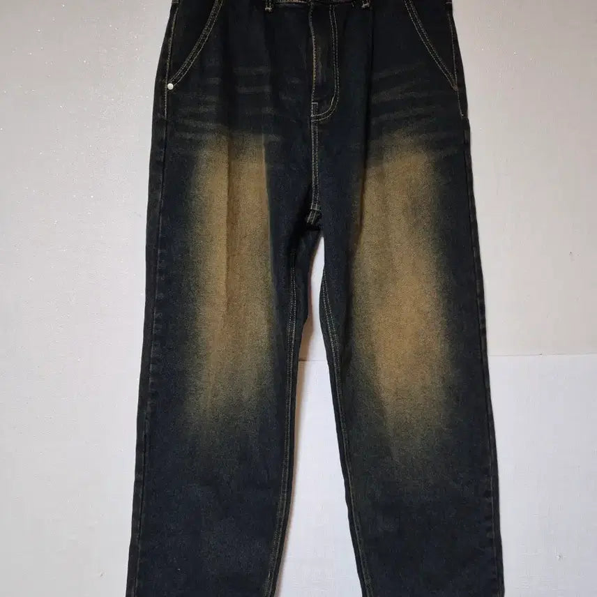[BUNJANG] Jemut Wide Washed Denim Pants / 워싱 데님 팬츠