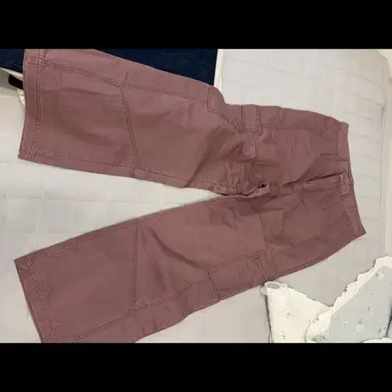 [BUNJANG] InTempoMood Panel Bio-Washed Cargo Pants Wine L / [L] 인템포무드 패널 바이오워싱 카고팬츠 와인