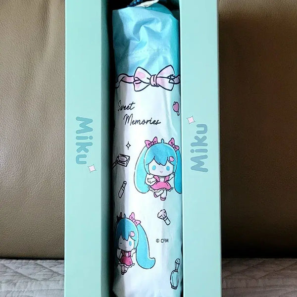 [BUNJANG] Hatsune Miku 3-Section Folding Parasol/Umbrella (Sealed New) / 하츠네 미쿠 캐릭터 3단 접이식 양산/우산(미개봉새상품)