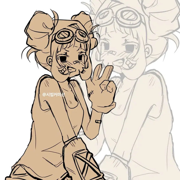 [BUNJANG] Bishojo (Beautiful Girl) Single-Color Illustration Commission (Half-Body) / 미소녀 단색 일러스트 커미션