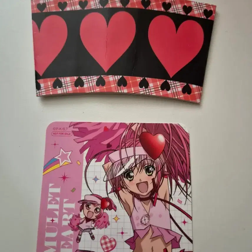[BUNJANG] Character Collectibles Amulet Heart Coaster & Cup Holder Set / 캐캐체 애뮬릿하트 코스터+컵홀더