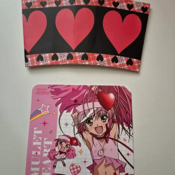 [BUNJANG] Character Collectibles Amulet Heart Coaster & Cup Holder Set / 캐캐체 애뮬릿하트 코스터+컵홀더