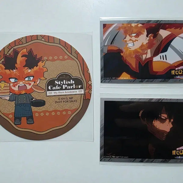 [BUNJANG] My Hero Academia Animate Cafe Stylish Cafe Parlor Collaboration Set (Endeavor, Dabi, Todoroki, Engi, Touya) - Coaster & Photocard Bundle / 나의 히어로 아카데미아 나히아 2026 애니메이트 콜라보 카페 stylish cafe parlor 엔데버 다비 토도로키 엔지 토우야 코스터 포토카드 포카 특전 일괄