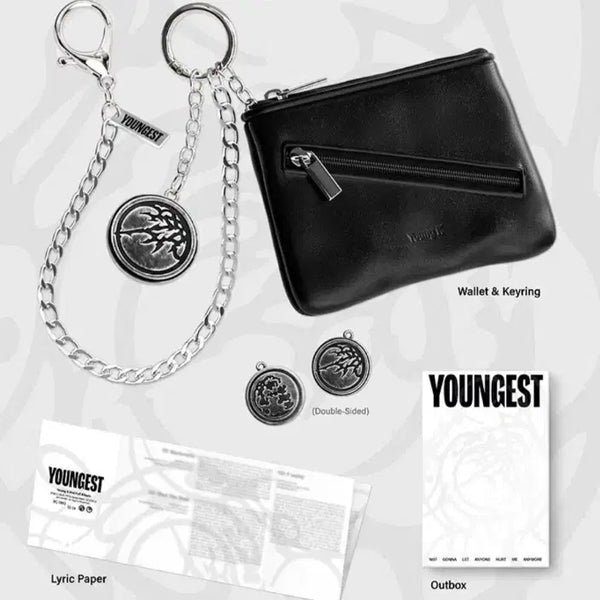 [BUNJANG] Young K YOUNGEST Wallet & Keyring Version Album Components / 영케이 영기스트 월렛&키링버전 구성품 전제포함