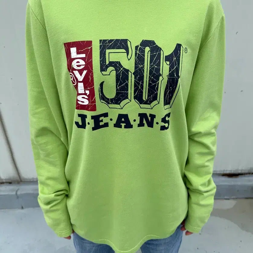 [BUNJANG] Levi's 501 Long Sleeve T-Shirt / Levi's 리바이스 501 롱슬리브 긴팔 티셔츠