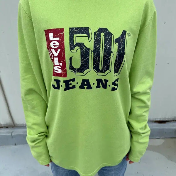 [BUNJANG] Levi's 501 Long Sleeve T-Shirt / Levi's 리바이스 501 롱슬리브 긴팔 티셔츠