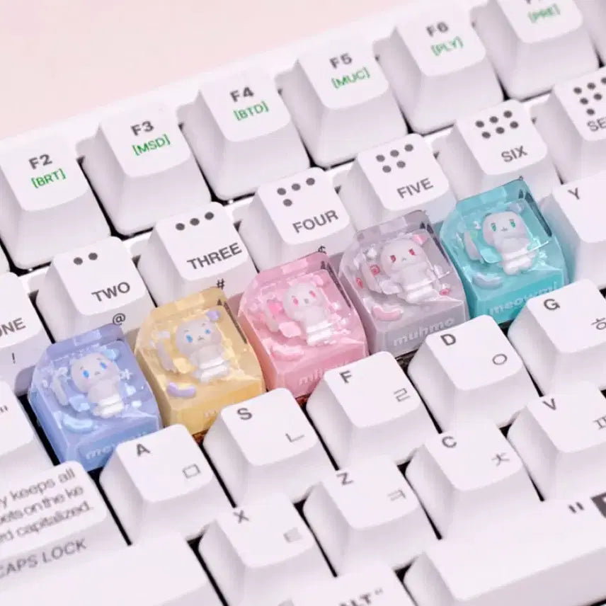 [BUNJANG] Plaus Moongmelimoo Keycaps Bundle Set / 플레이브 므메미무 키캡 드볼
