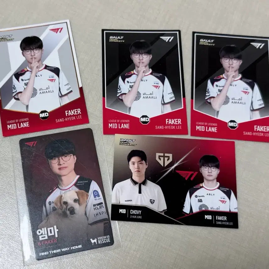 [BUNJANG] T1 Faker Bolt Card Photocard / T1 볼트 카드(페이커)