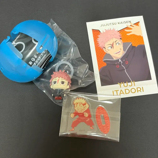 [BUNJANG] Jujutsu Kaisen Yuji Itadori Mini Acrylic Stand & Paka Bundle Set / (일괄) 주술회전 이타도리 유지 메지루시, 미니아크스타, 파샤