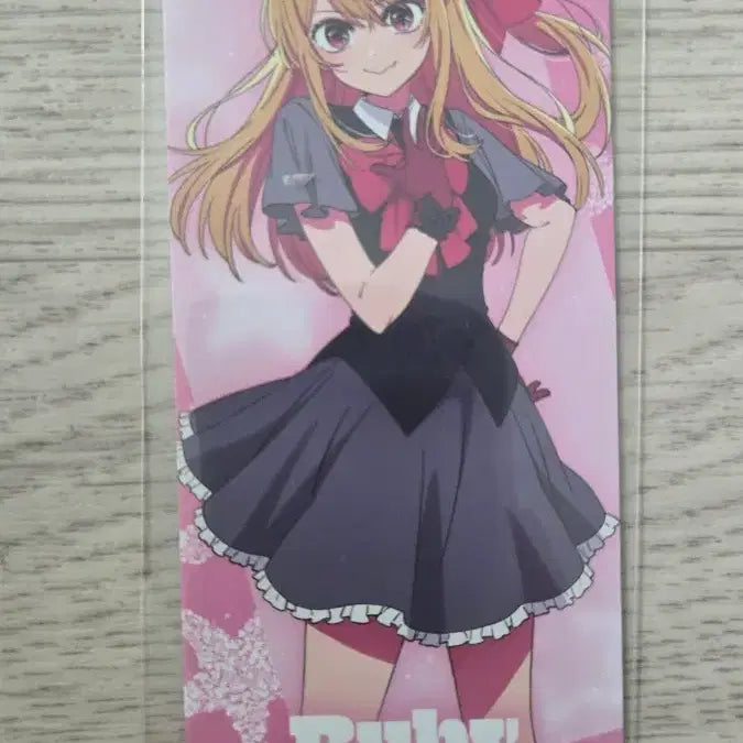 [BUNJANG] Oshi no Ko Hoshino Ruby Cafe Collaboration Bookmark / 최애의 아이 호시노 루비 북마크 카페 콜라보 애니플러스