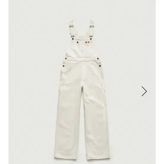 [BUNJANG] TheBarnet Oasis Herringbone Denim Overalls Ivory / 더바넷 오아시스 헤링본 데님 오버롤 아이보리 새상품