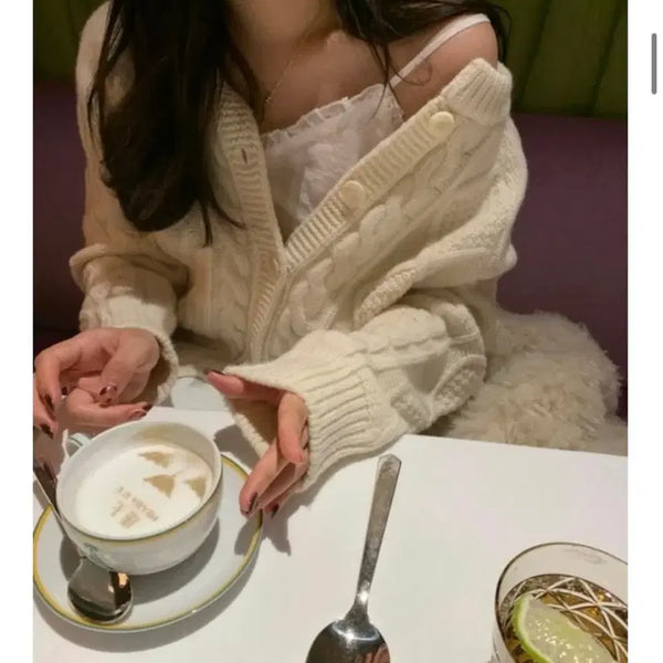 [BUNJANG] Ondemin Fisher Cardigan Ivory / 온드민 Fisher Cardigan 피셔가디건