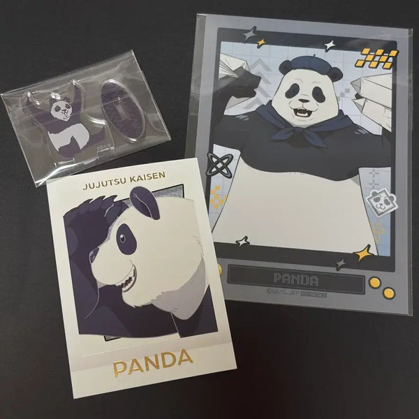 [BUNJANG] Jujutsu Kaisen Panda Mini Acrylic Stand, Pass Card, Special Postcard Bundle Set / (일괄) 주술회전 판다 미니 아크스타, 파샤, 특전엽서