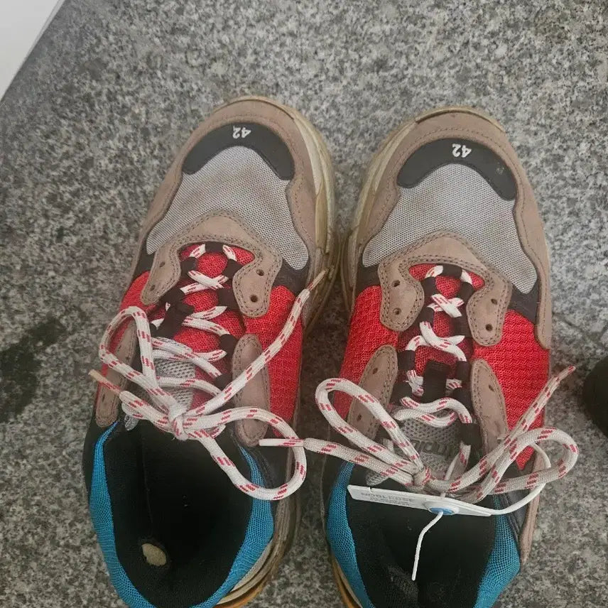 [BUNJANG] Balenciaga Triple S Multicolor Sneakers / 발렌시아가 트리플S 멀티 컬러 42