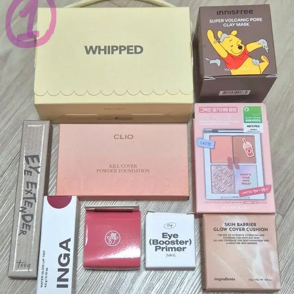 [BUNJANG] Various Korean Cosmetics Bundle Set (Unused) / 화장품 일괄 판매 홀리카홀리카 아이섀도우 팔레트 블러셔 클리오 파운데이션 브이디엘 바닐라코 휩드 머지 이니스프리