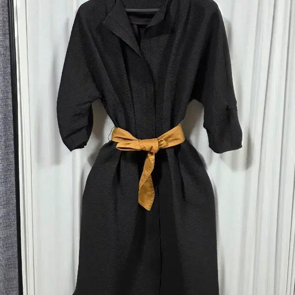 [BUNJANG] Chic Jjijimi Fabric Long Dress (Size 55) / 세련된지지미소재롱원피스(55)