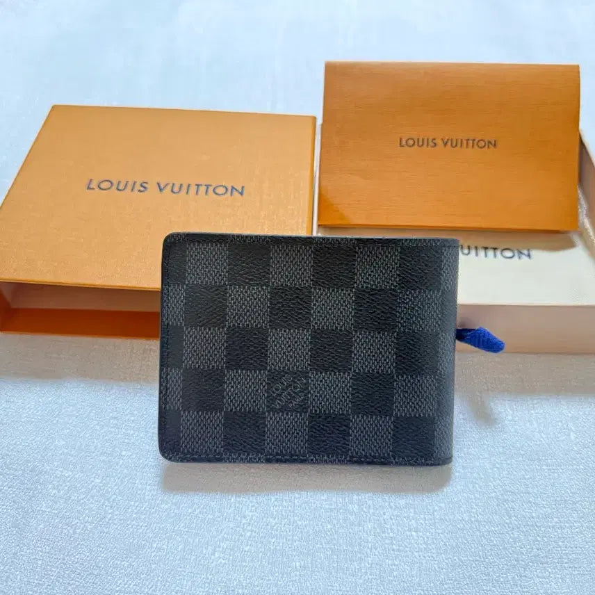 [BUNJANG] Louis Vuitton Damier Graphite Bifold Wallet M61695 / A+급 루이비통 다미에 그라파이트 반지갑 M61695