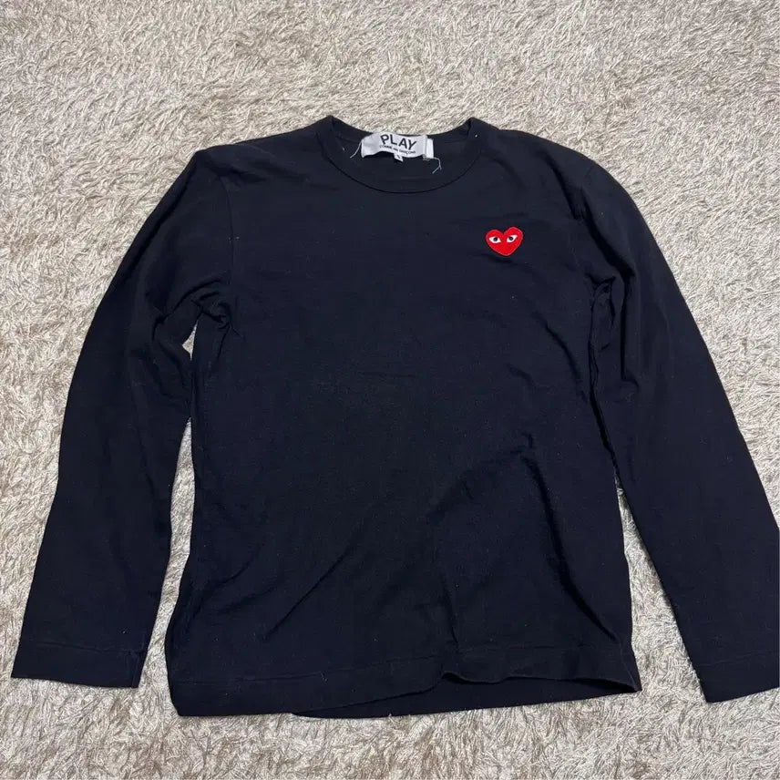[BUNJANG] Comme des Garçons Black Long Sleeve T-Shirt S / 꼼데가르송 블랙 긴팔티셔츠 S