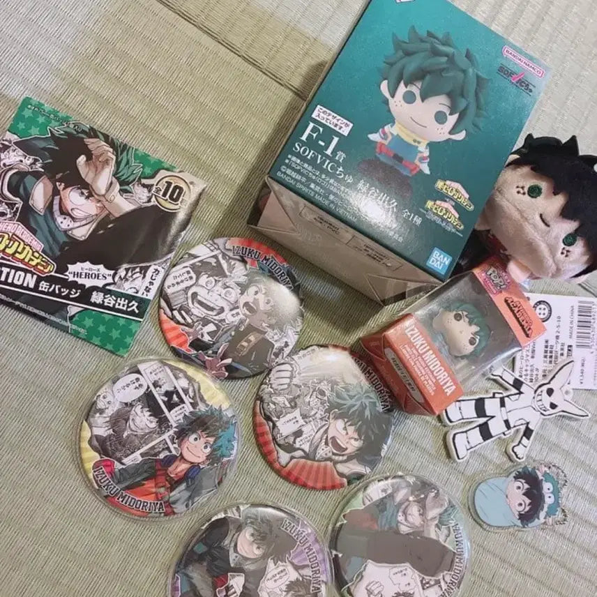 [BUNJANG] My Hero Academia Merchandise Set: Can Badges, Figures, Dolls / 나의 히어로 아카데미아 굿즈 세트 캔뱃지 피규어