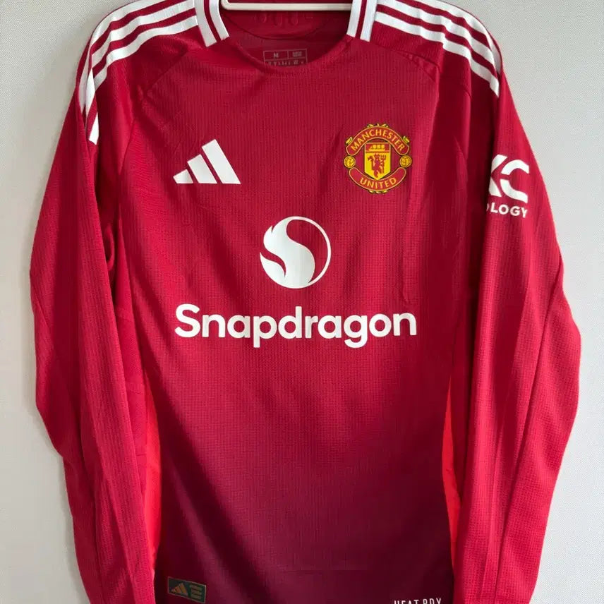 [BUNJANG] Manchester United 24-25 Authentic Long-Sleeve Home Jersey / 24-25 맨유 홈 어센틱 긴팔
