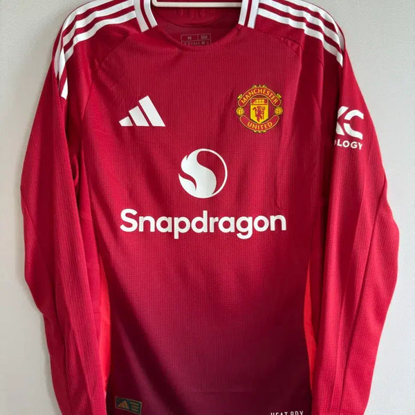 [BUNJANG] Manchester United 24-25 Authentic Long-Sleeve Home Jersey / 24-25 맨유 홈 어센틱 긴팔