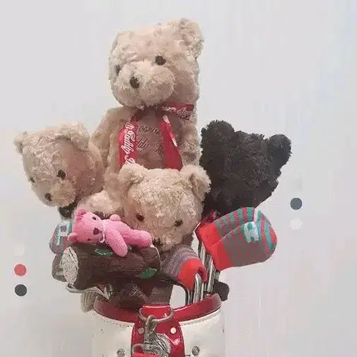 [BUNJANG] Lost Ball Teddy Bear Golf Club Full Set / 로스트볼 테디베어 골프채 풀세트