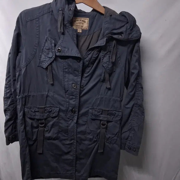 [BUNJANG] Giordano Junior Hooded Field Jacket Navy 140 / 지오다노 주니어 후드 야상 점퍼 네이비140