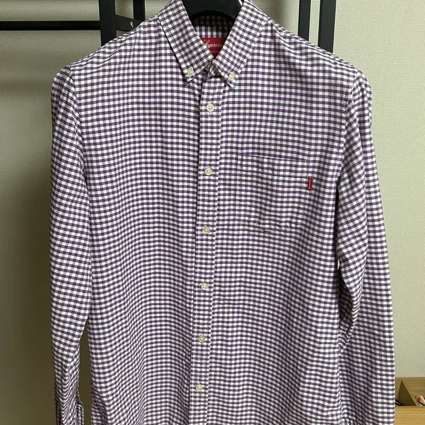 [BUNJANG] Supreme Gingham Check Shirt / 슈프림 셔츠