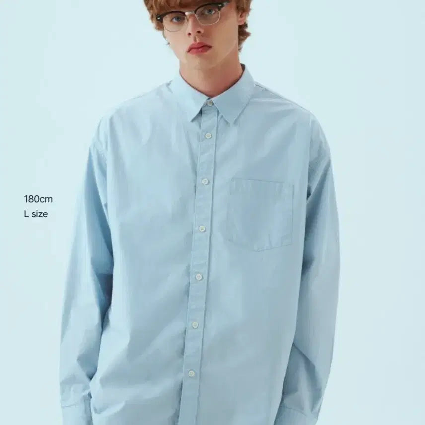 [BUNJANG] Sounds Life Blue Cotton Men's Shirt (Spring/Autumn) / 새상품 사운즈라이프 블루 코튼 남방 봄 가을 남자 셔츠 L 110 115