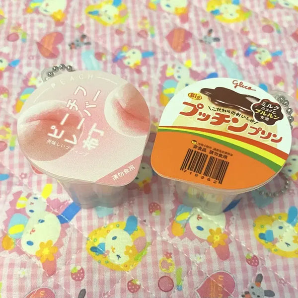 [BUNJANG] Japanese Pudding Food Gacha Keychain / 일본 푸딩 음식가챠 키링