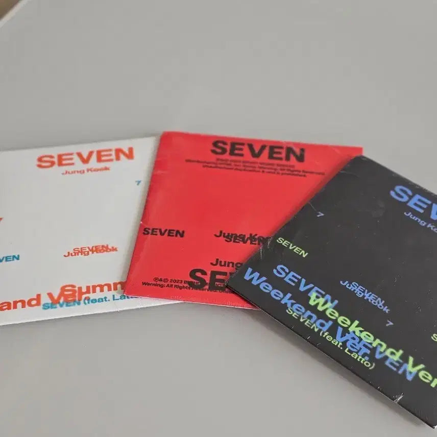 [BUNJANG] BTS Jungkook SEVEN US Single CD Set (Sealed) / bts 방탄 정국 SEVEN 미국 싱글시디(single cd) 세트 미개봉