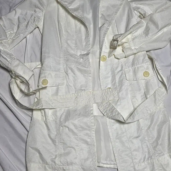 [BUNJANG] Sham White Half Trench Coat Size 85 / (새상품) 샴트렌치코트 화이트 사이즈 85