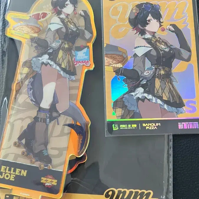 [BUNJANG] JENZONEZ 반올림피자 Collaboration Ellen Acrylic Stand & Photocard / 젠존제 반올림피자 콜라보 엘렌 아크릴,포카