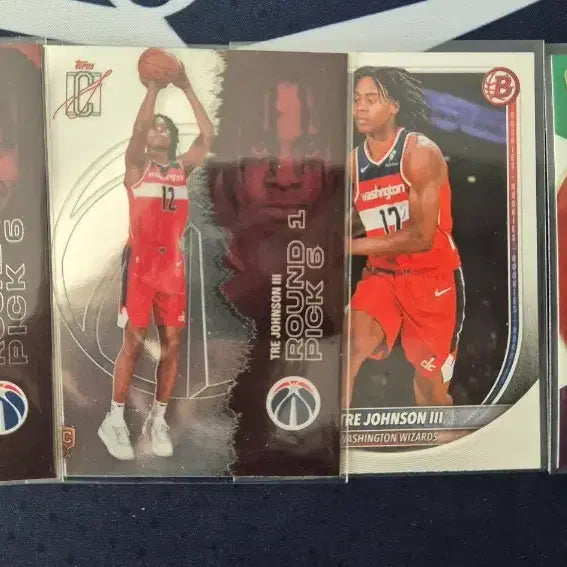 [BUNJANG] NBA Washington Wizards Tre Jones III Rookie 4-Card Set / NBA 워싱턴 위저즈 트레 존슨 3세 등 루키 4장 세트
