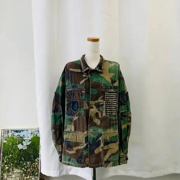 [BUNJANG] Vintage USA Military Camouflage Jacket / USA 빈티지 밀리터리 카모플라주 자켓