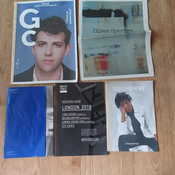 [BUNJANG] Fashion Magazine Set (5 Titles) / 패션 잡지 5종 세트 (글램컬트, 올리버 스펜서, 아키토닉 가이드 런던 201