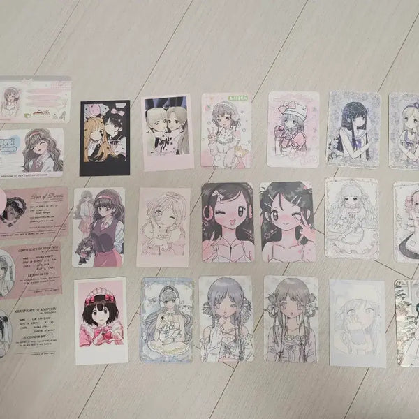 [BUNJANG] RoseMellyClub / Dolly Dream Aurora Dream Girl Illustration Bundle Set / 일괄) 멜리님 로즈멜리클럽 도시오브드림 오로라드림 소녀 일러스트 포토카드 포카 스티커