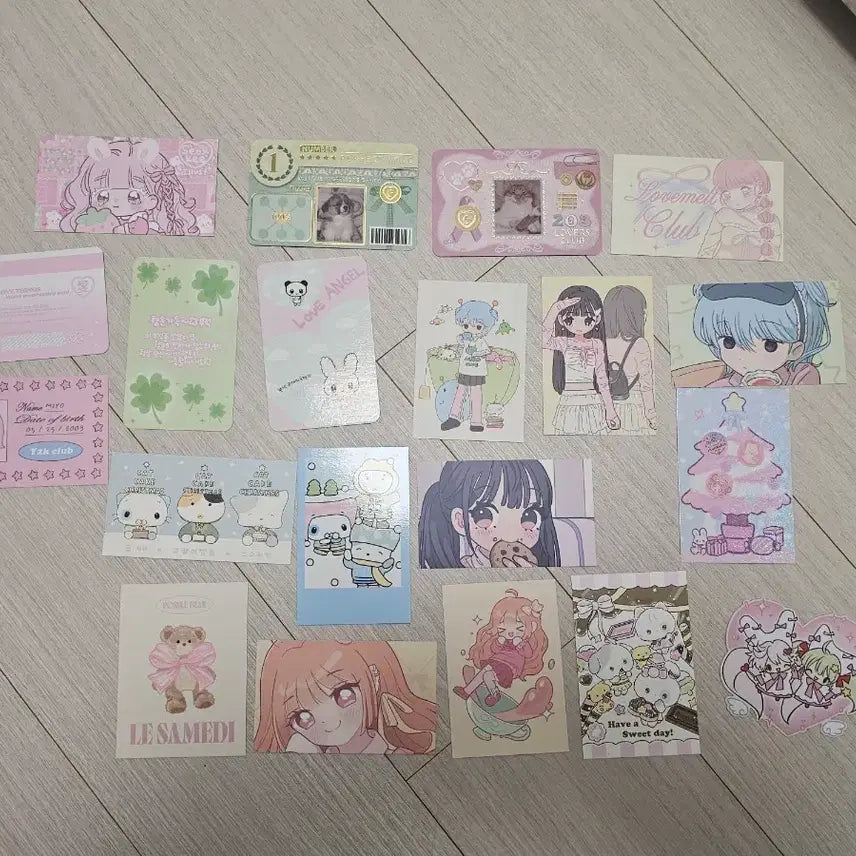 [BUNJANG] Guriing Rose Melt Club Sobihhi Photocard Sticker Bundle Set / 일괄) 구리밍 로즈멜트클럽 포베 소소히히 포토카드 포카 스티커