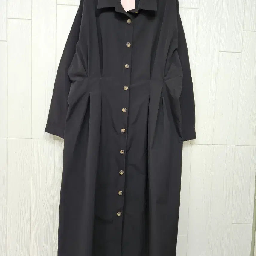 [BUNJANG] Hotping Plus-Size Pinched Shirt Dress / 빅사이즈 핫핑 핀턱셔츠원피스