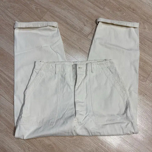 [BUNJANG] ORSLOW Summer Fatigue Ecru Pants Size 4 / (무배)오어슬로우 썸머 퍼티그 에크루(4)