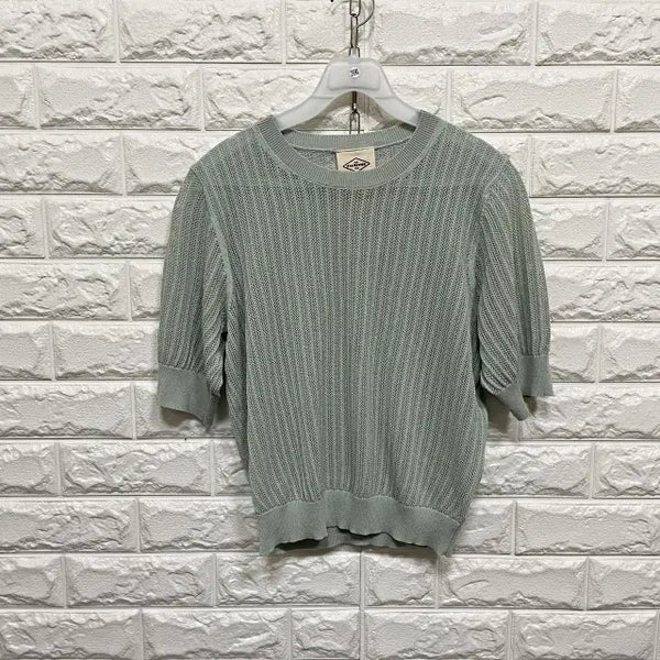 [BUNJANG] Knit T-Shirt / 3590) 반팔 니트티셔츠