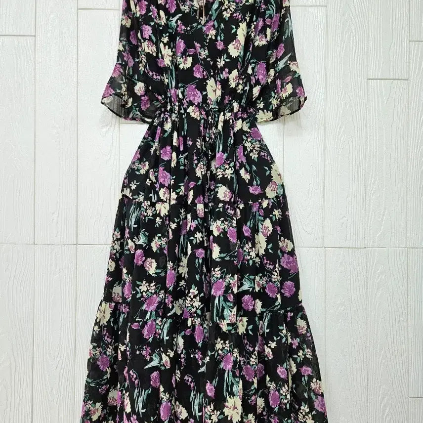 [BUNJANG] String Chiffon Dress / 스트링 쉬폰원피스