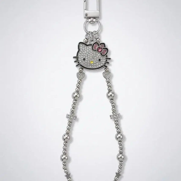 [BUNJANG] Handmade Sanrio Hello Kitty Silver Keyring / 핸드메이드 산리오 헬로키티 실버 키링