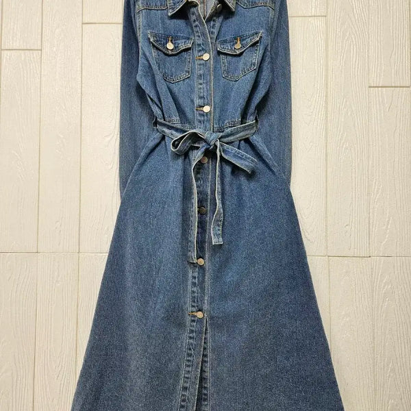 [BUNJANG] Denim Jacket Dress / 데님자켓원피스